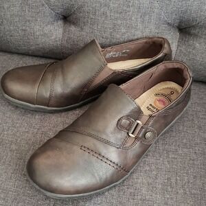 Earth Spirit Beni Brown Loafer Slip On Gelron Cushion Shoes